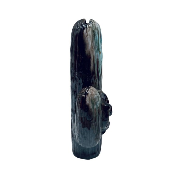 Vintage Cactus Bank w Original Stopper Southwest Design w Gun & Hat Japan - Picture 2 of 9